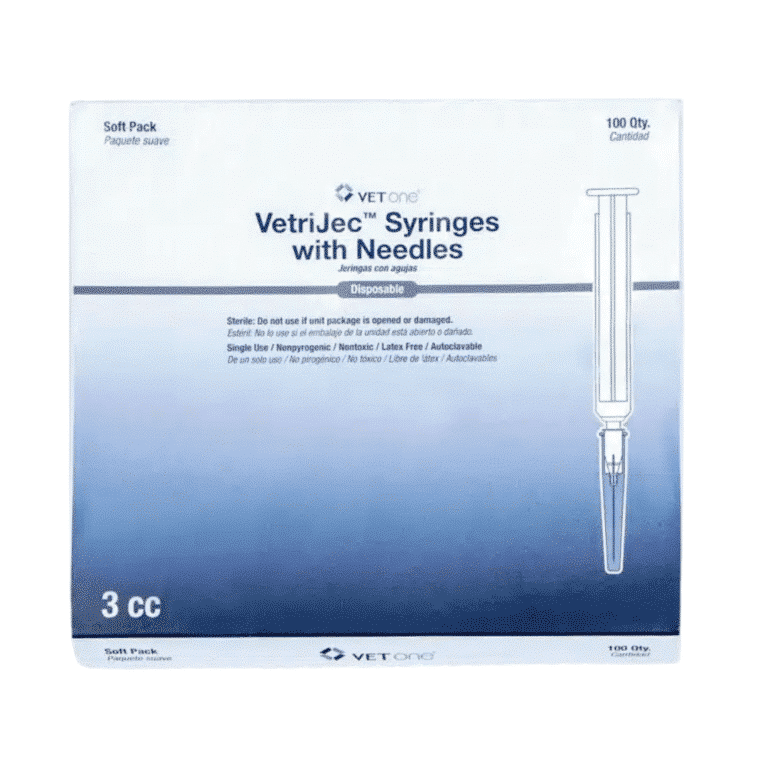 3-CC Dog Syringes Box