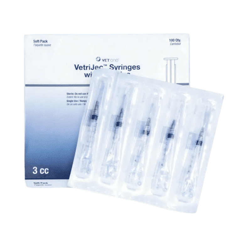 3-CC Dog Syringes Box and syringes