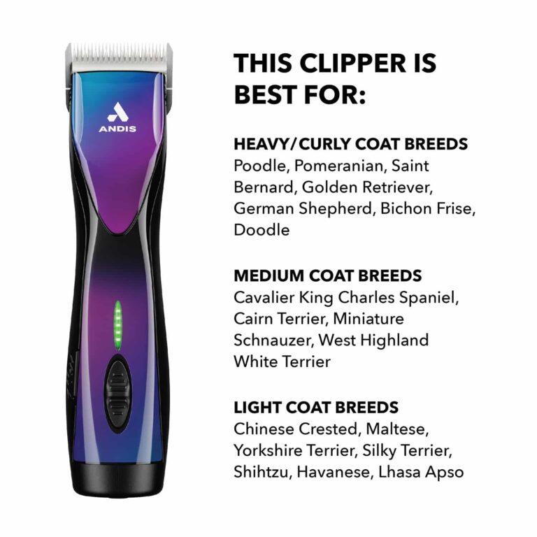 Andis PULSE ZR II Clippers with Detachable Blade- Purple Galaxy