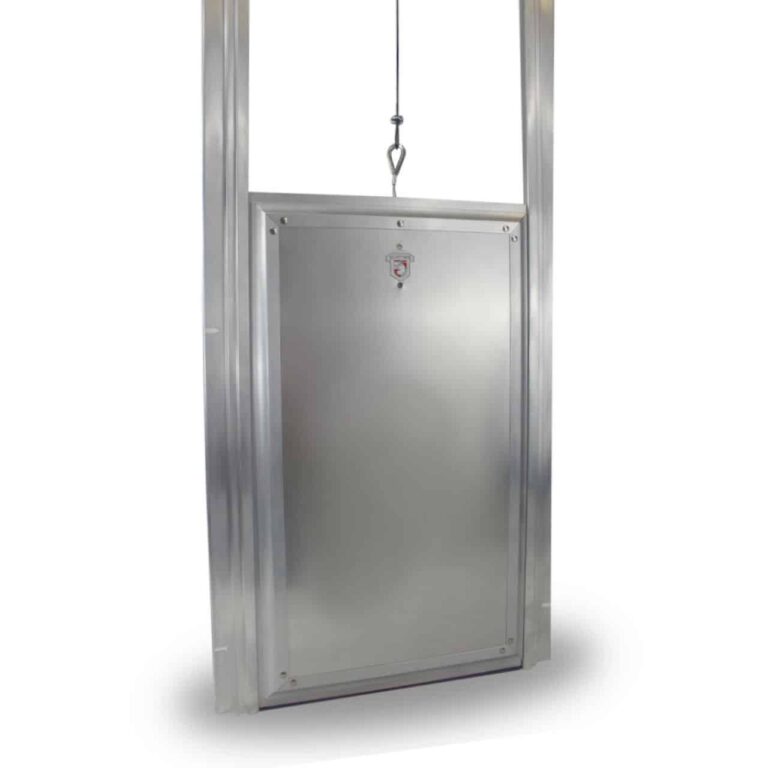 Dual Auto Locking Guillotine Door
