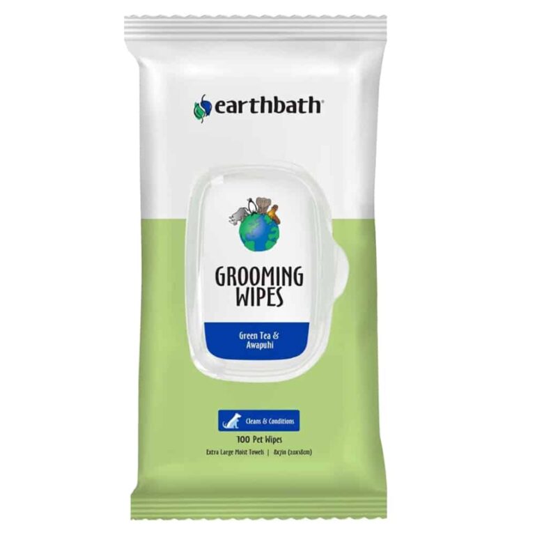 Earthbath Grooming Wipes-Green Tea/Awapuhi