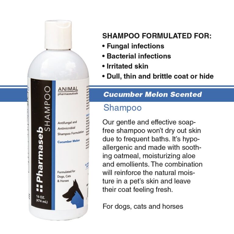 Animal Pharmaceuticals Pharmaseb Shampoo- cucumber melon