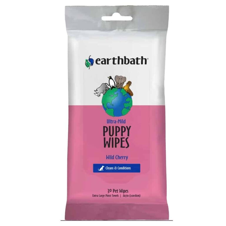 Earthbath Ultra-Mild Puppy Wipes- Wild Cherry