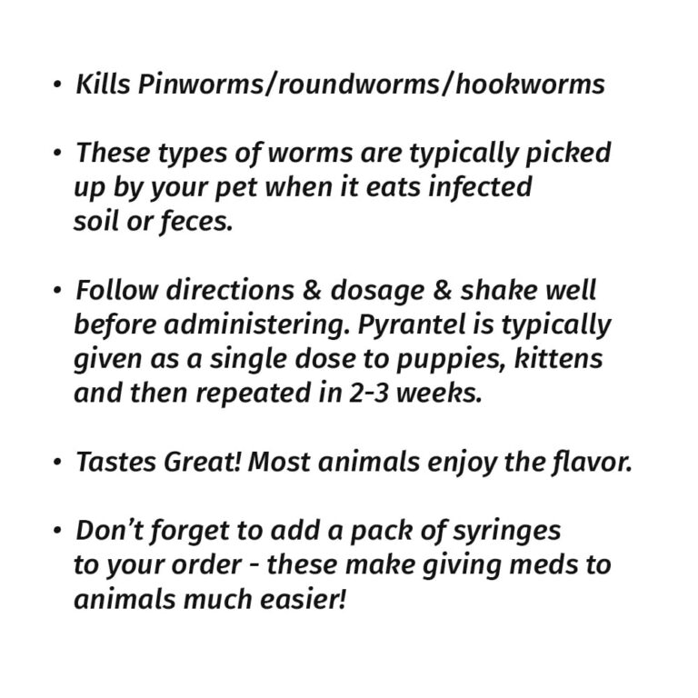 Pyrantel Dewormer