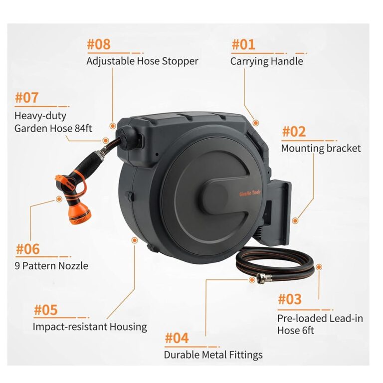 Giraffe Tools retractable hose reel