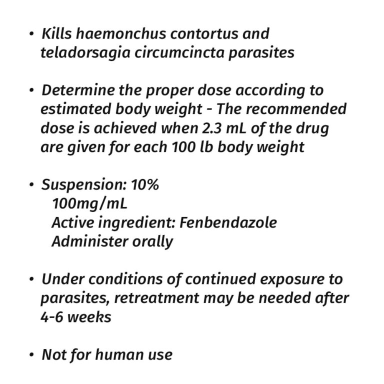Safe-Guard Deworming